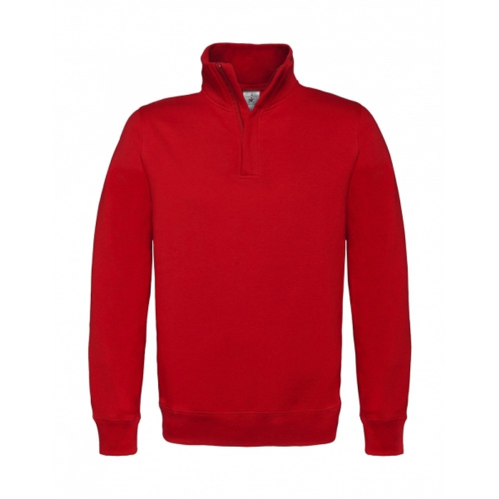 Cotton Rich 1/4 Zip Φούτερ B&C ID.004