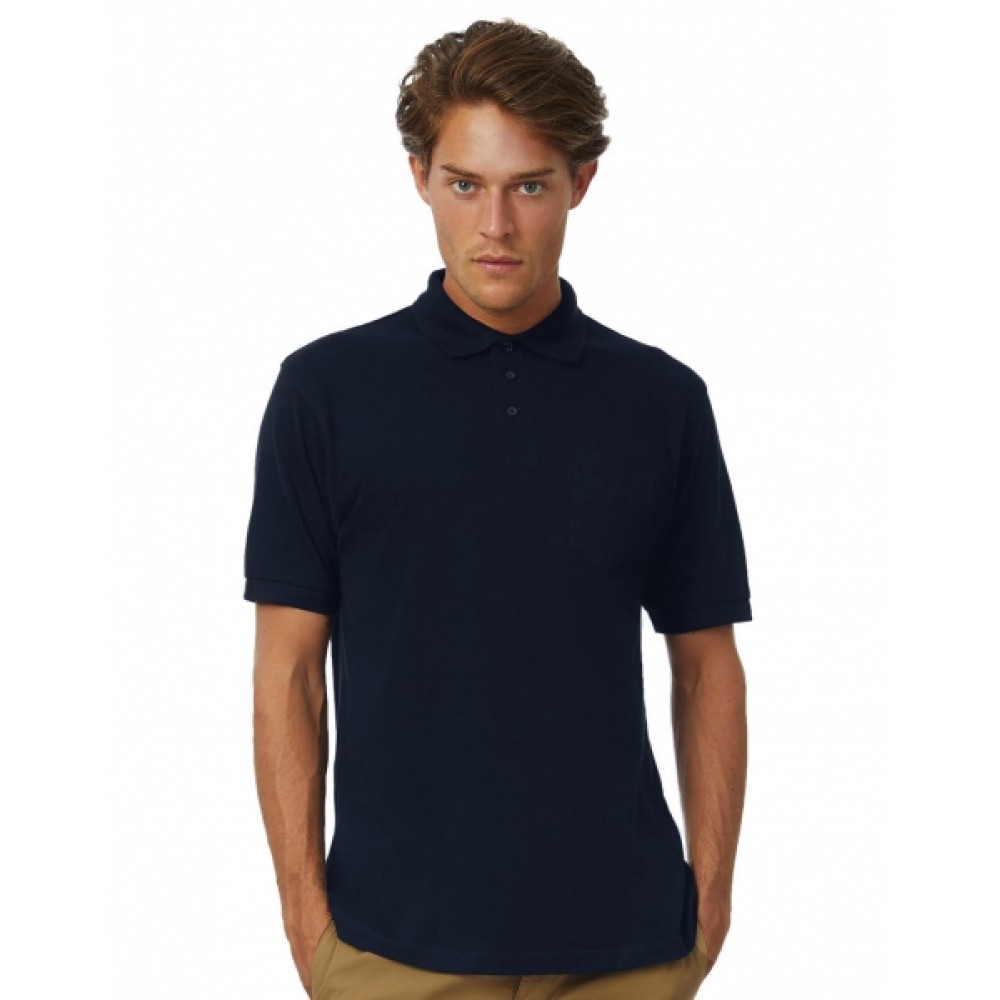 Ανδρικό Πόλο B&C, Safran Pocket PU415