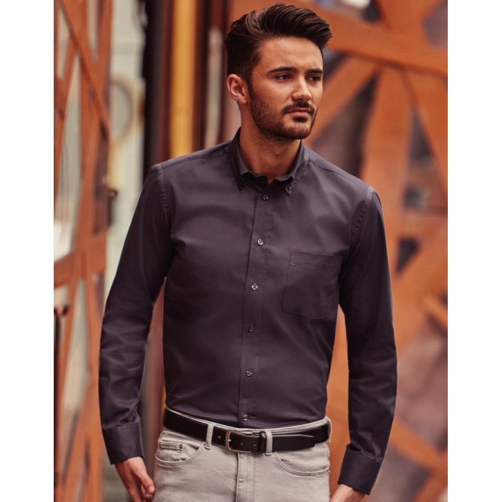Πουκάμισο Ανδρικό Russell Collection, LONG SLEEVE CLASSIC TWILL R-916M-0
