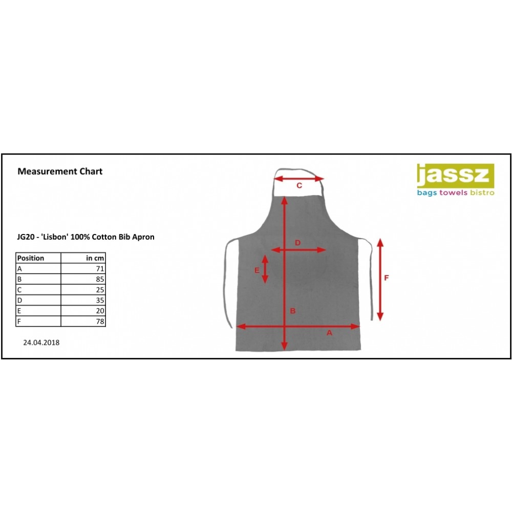 Ποδιά Σερβιτόρου 100% Βαμβάκι SG ACCESSORIES, LISBON JG20