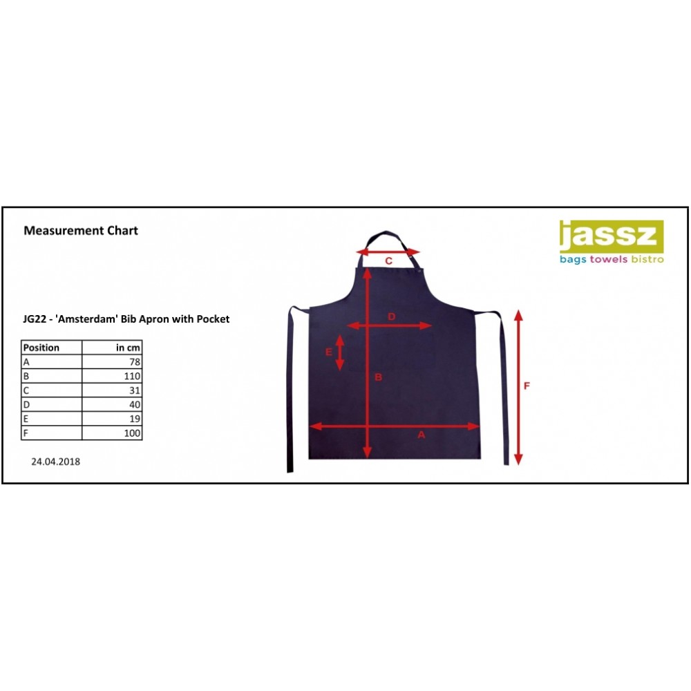 Ποδιά Σερβιτόρου Με Τσέπη SG ACCESSORIES, AMSTERDAM JG22